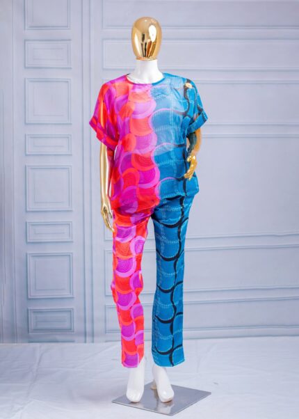 SIJU SILK AND CHIFFON SET