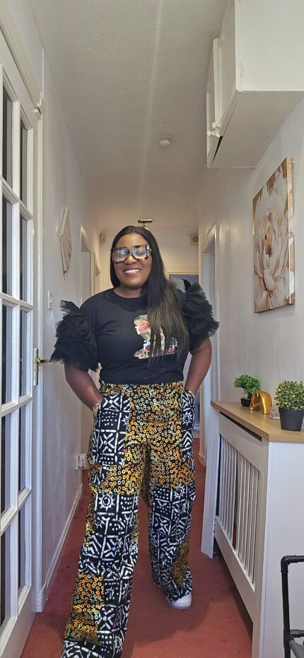 African Print Cargo Pant